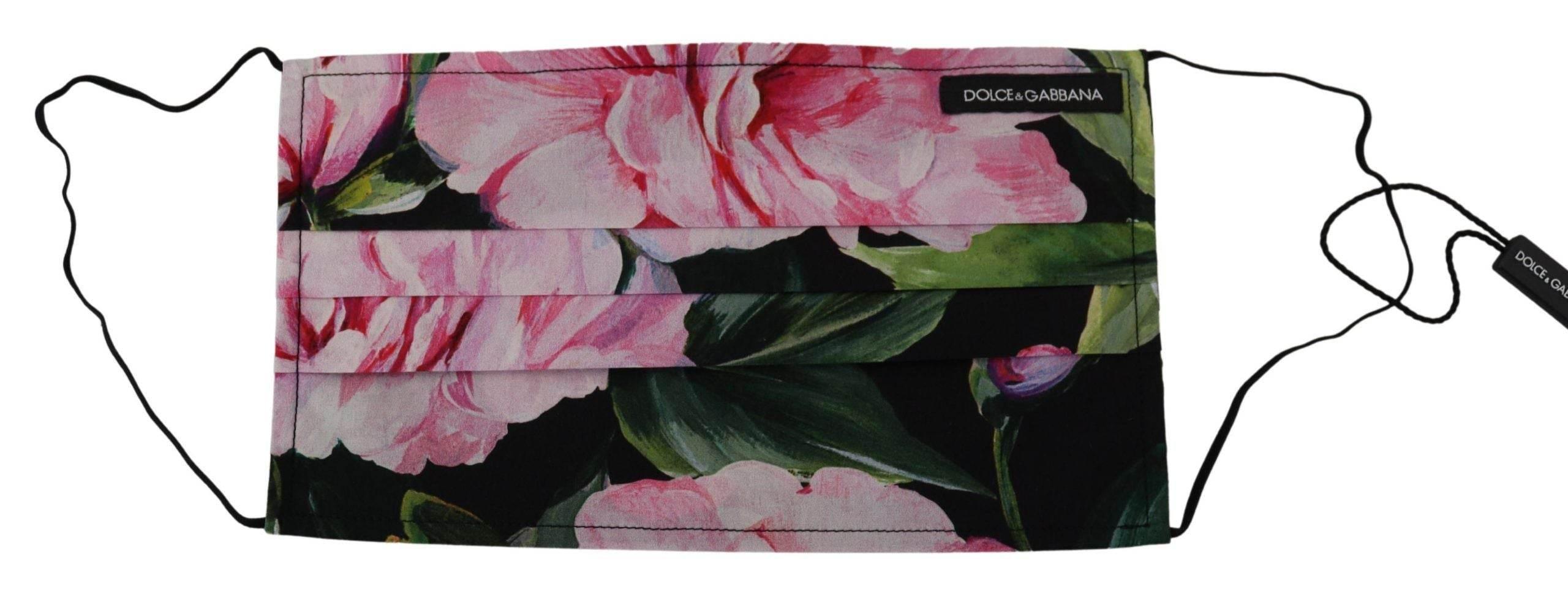 Dolce & Gabbana Chic Floral Cotton Face Mask - Hilstor
