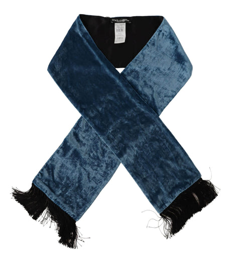 Dolce & Gabbana Elegant Silk Men's Scarf in Regal Blue - Hilstor