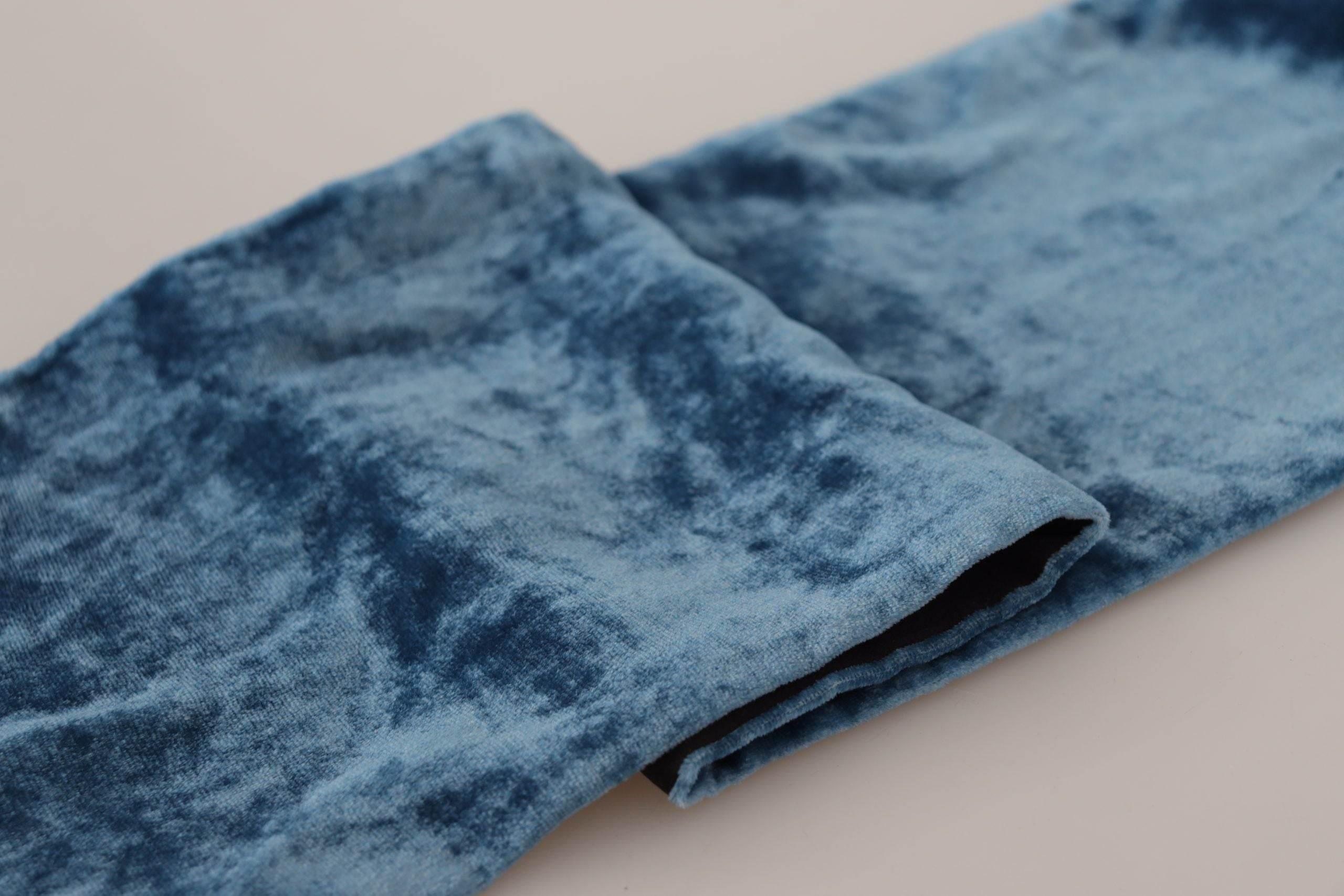 Dolce & Gabbana Elegant Silk Men's Scarf in Regal Blue - Hilstor