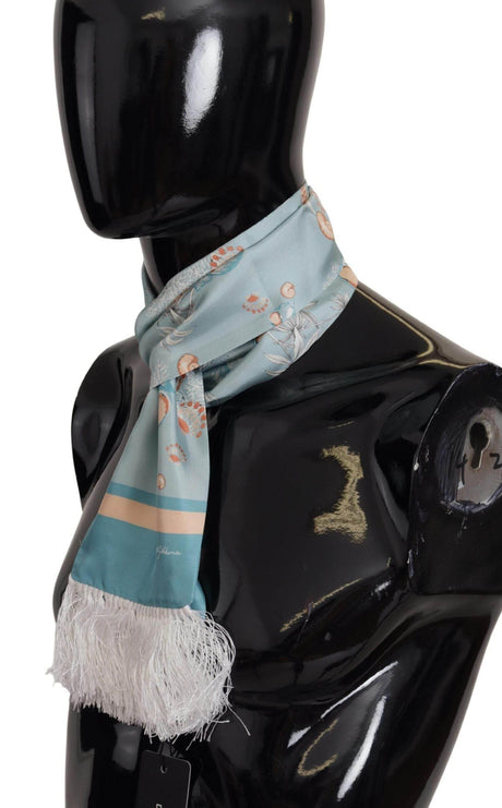 Dolce & Gabbana Elegant Silk Scarf with Shell Motif - Hilstor