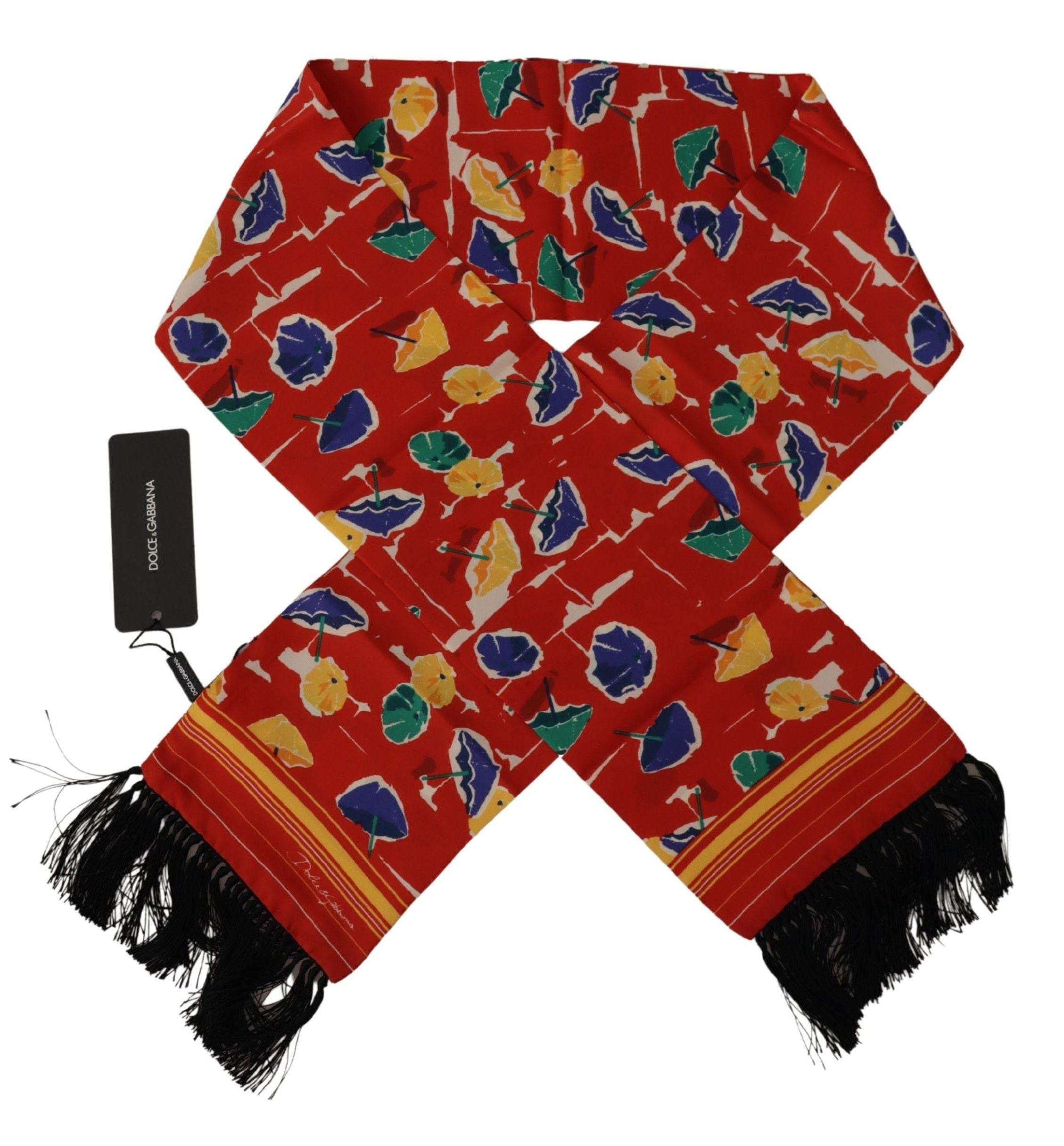Dolce & Gabbana Elegant Multicolor Silk Men's Scarf - Hilstor