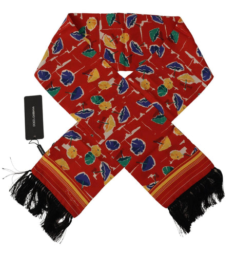 Dolce & Gabbana Elegant Multicolor Silk Men's Scarf - Hilstor