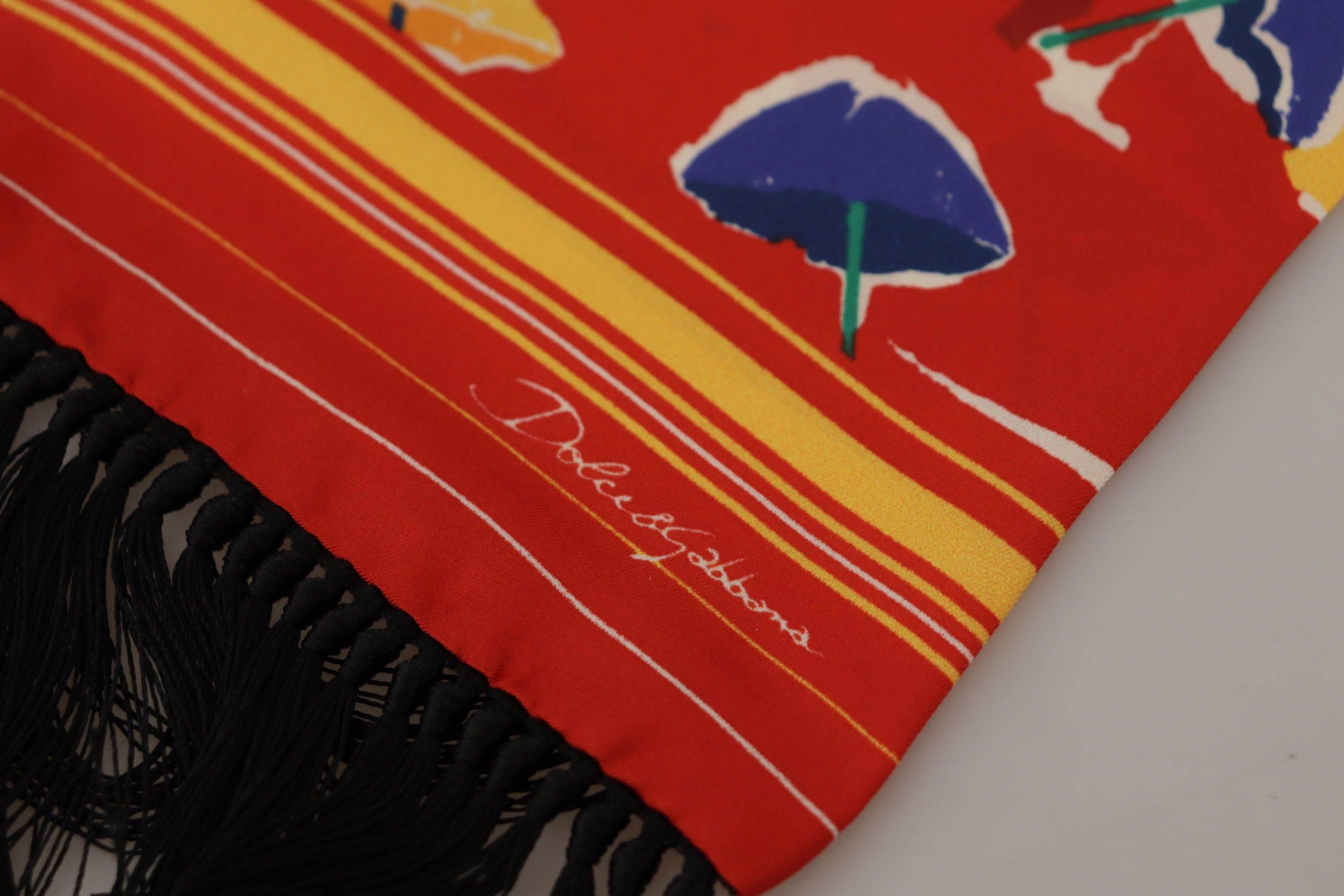 Dolce & Gabbana Elegant Multicolor Silk Men's Scarf - Hilstor