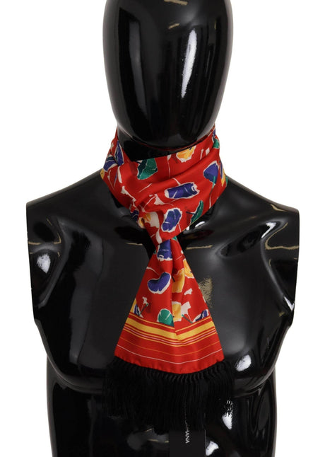 Dolce & Gabbana Elegant Multicolor Silk Men's Scarf - Hilstor