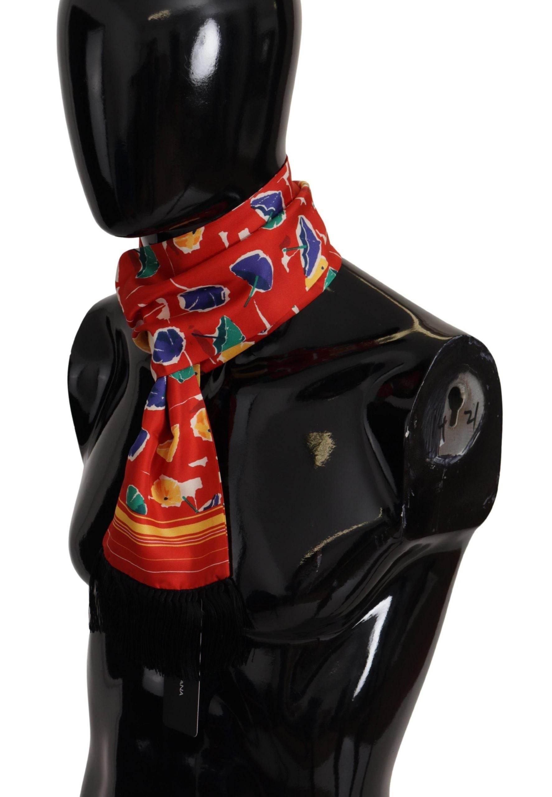 Dolce & Gabbana Elegant Multicolor Silk Men's Scarf - Hilstor