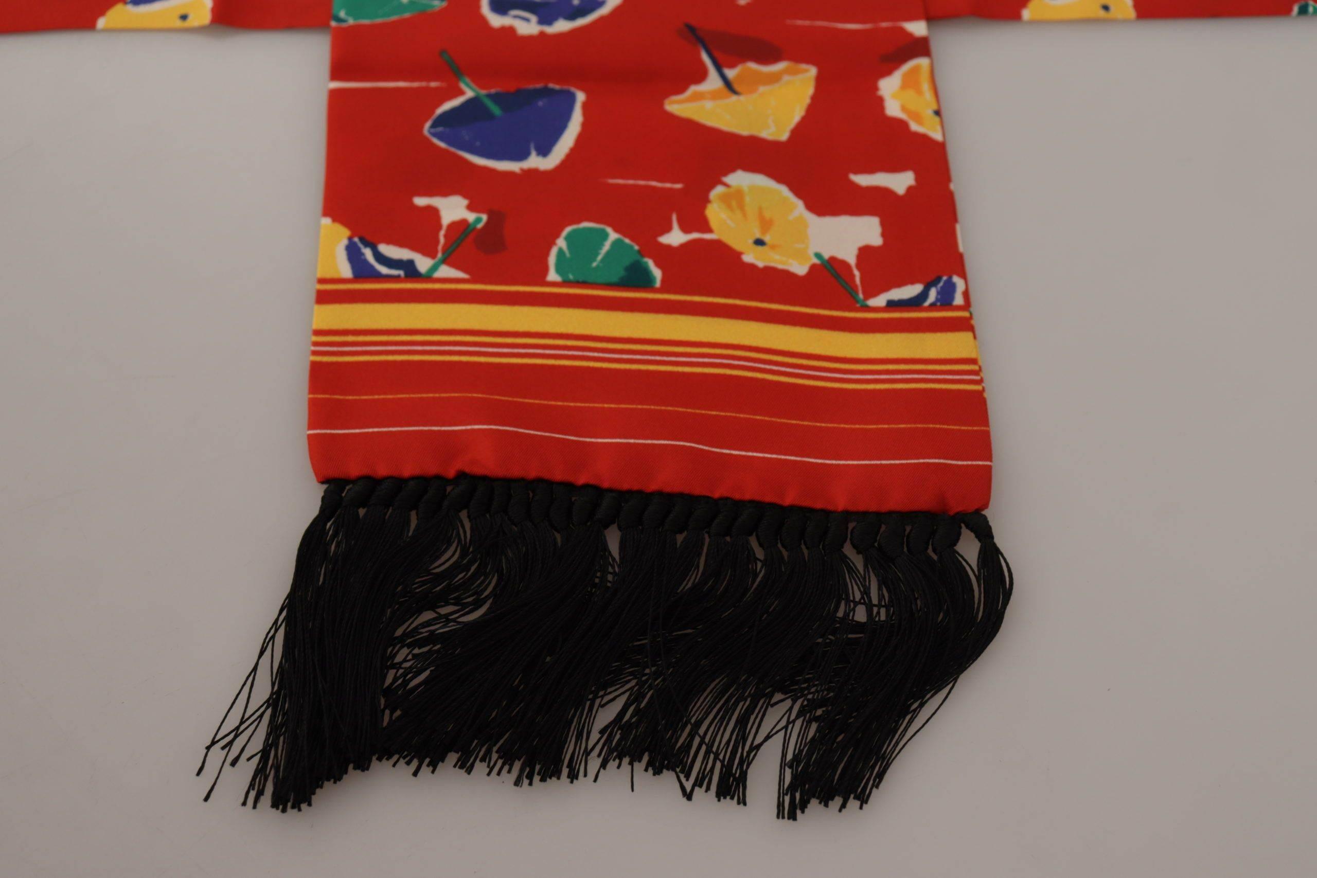 Dolce & Gabbana Elegant Multicolor Silk Men's Scarf - Hilstor