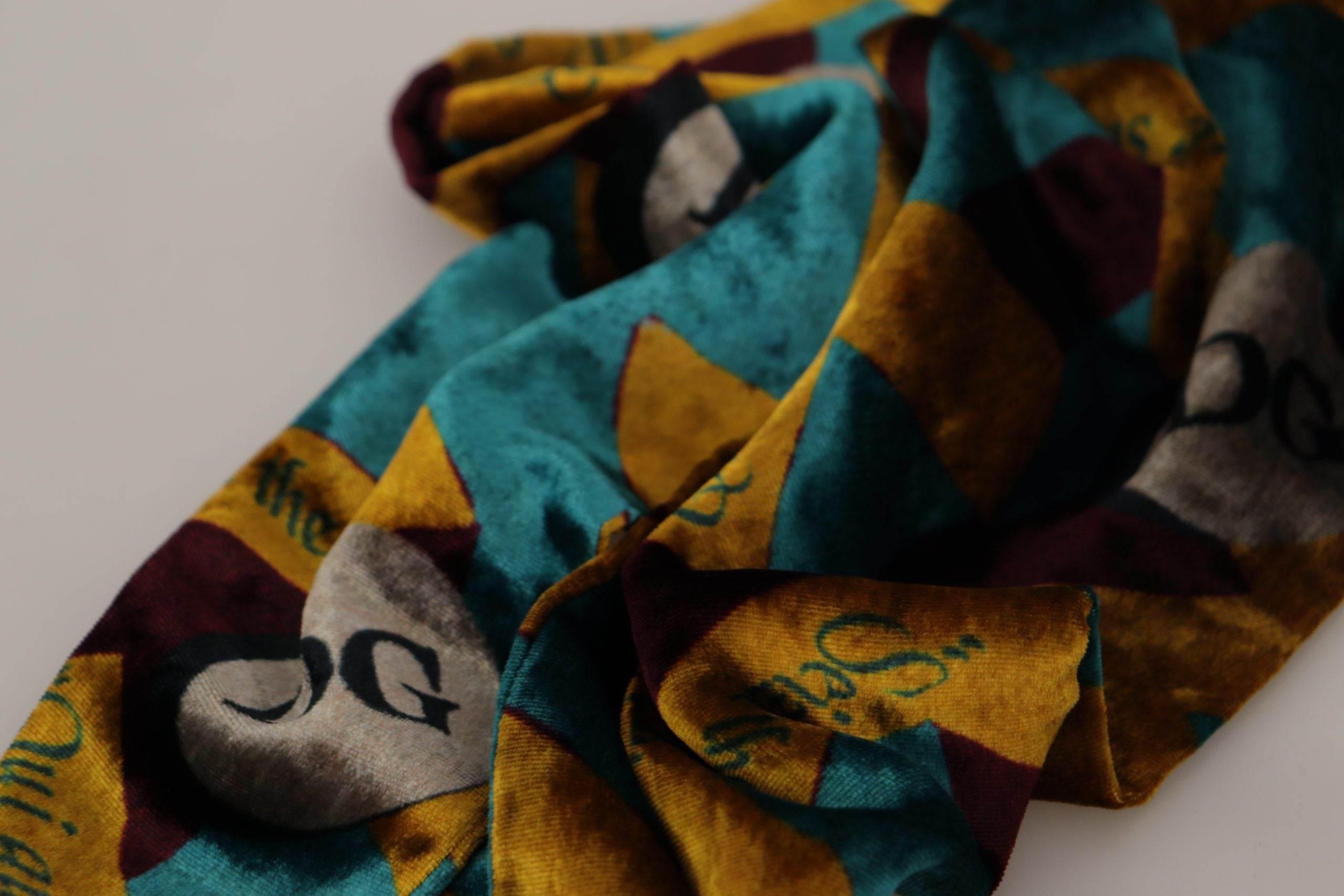 Dolce & Gabbana Elegant Multicolor Silk Blend Men's Scarf - Hilstor