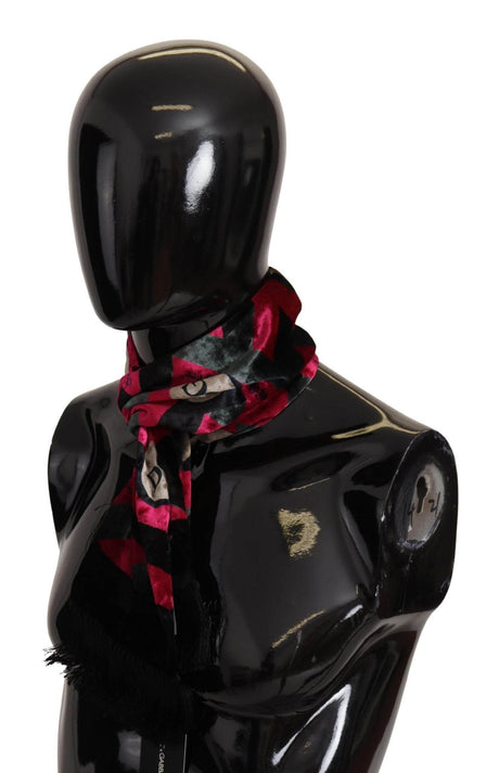Dolce & Gabbana Elegant Multicolor Viscose Silk Men's Scarf - Hilstor