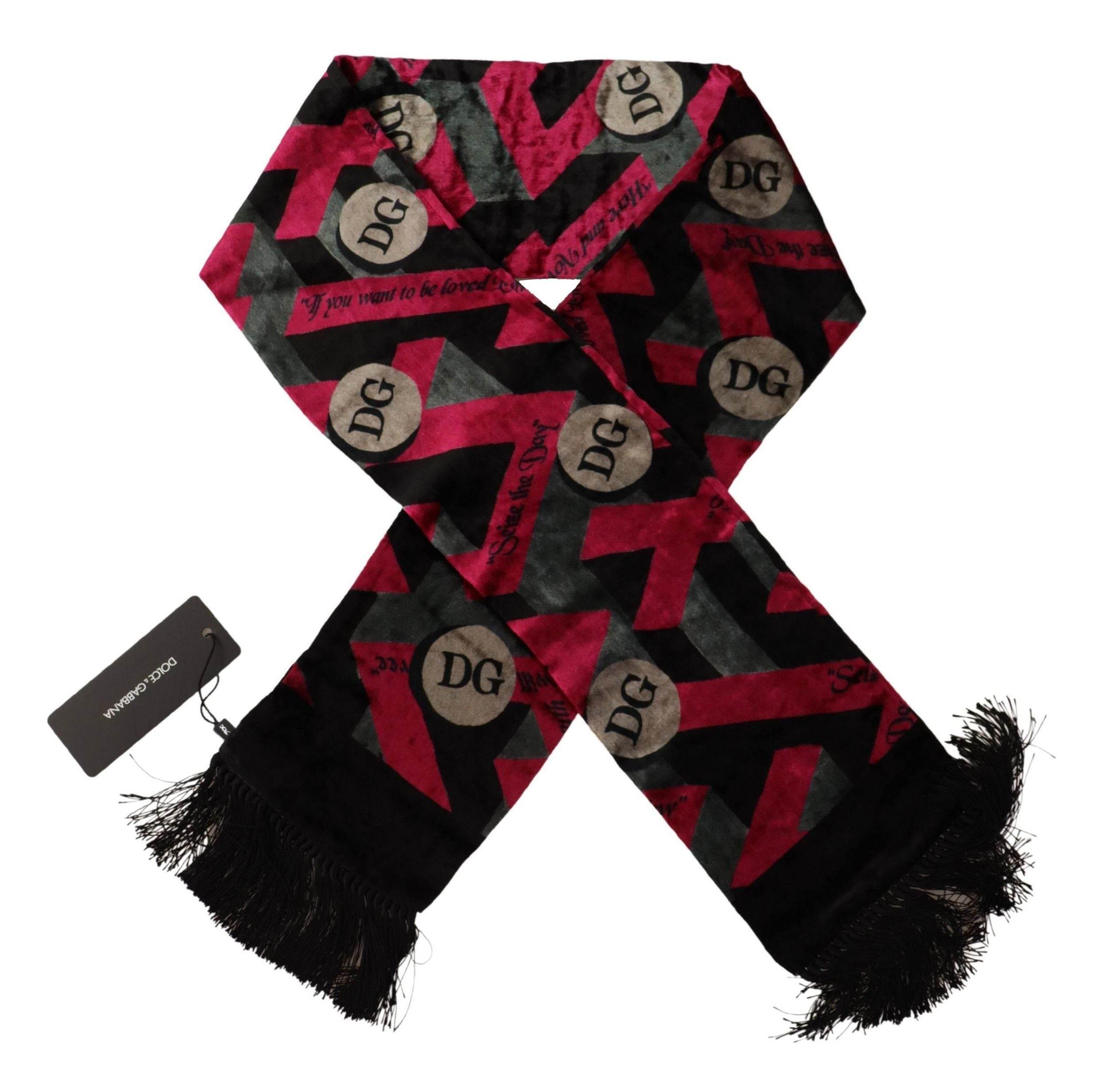 Dolce & Gabbana Elegant Multicolor Viscose Silk Men's Scarf - Hilstor