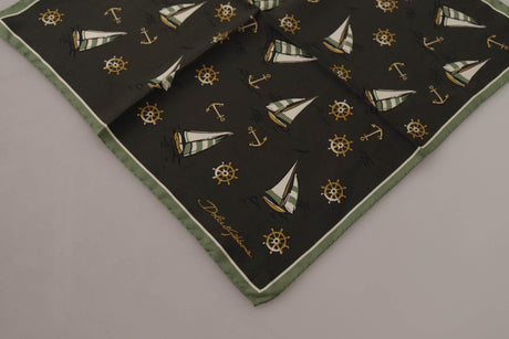 Dolce & Gabbana Elegant Multicolor Silk Men's Square Scarf - Hilstor