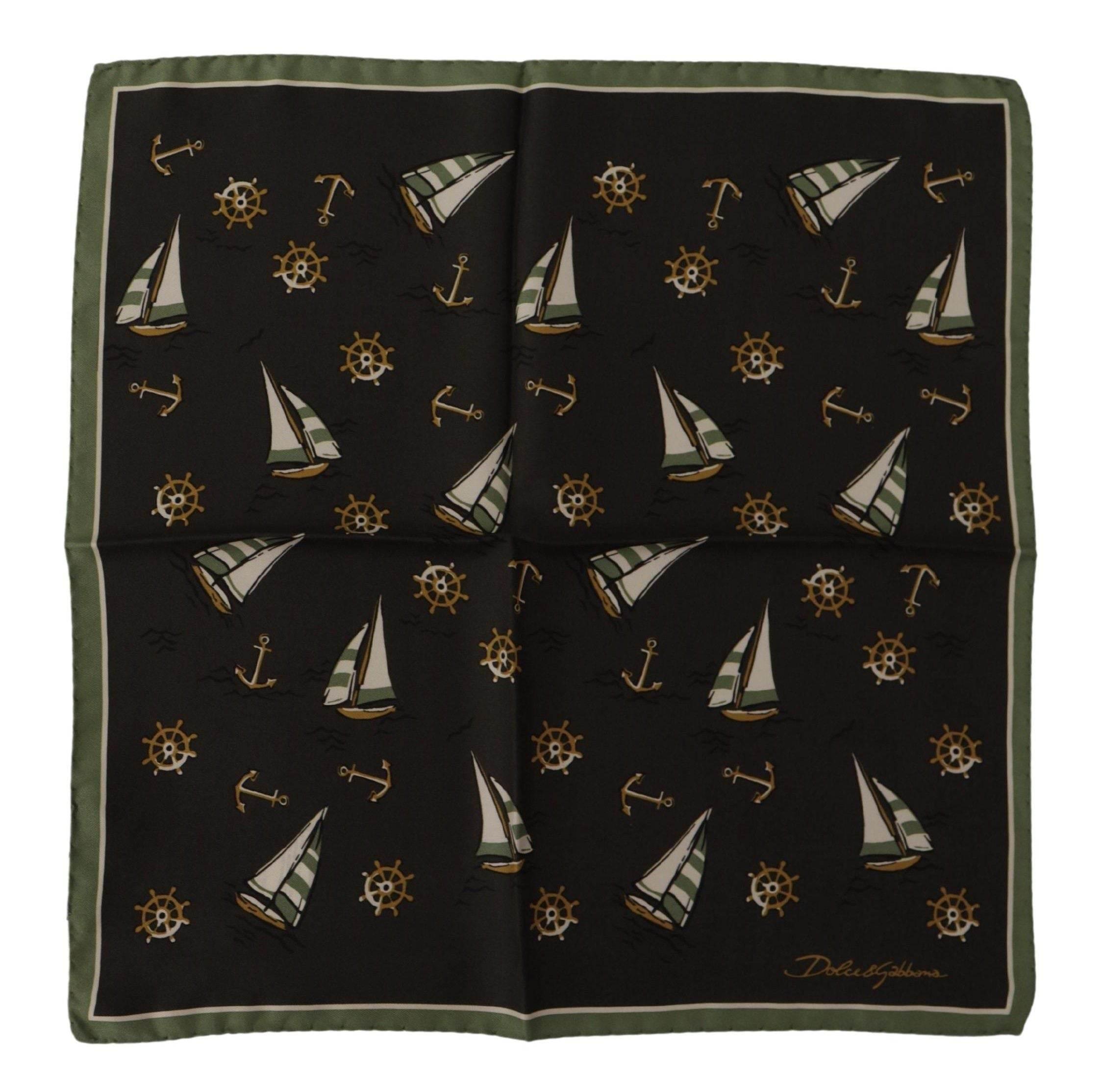 Dolce & Gabbana Elegant Multicolor Silk Men's Square Scarf - Hilstor