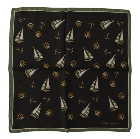 Dolce & Gabbana Elegant Multicolor Silk Men's Square Scarf - Hilstor
