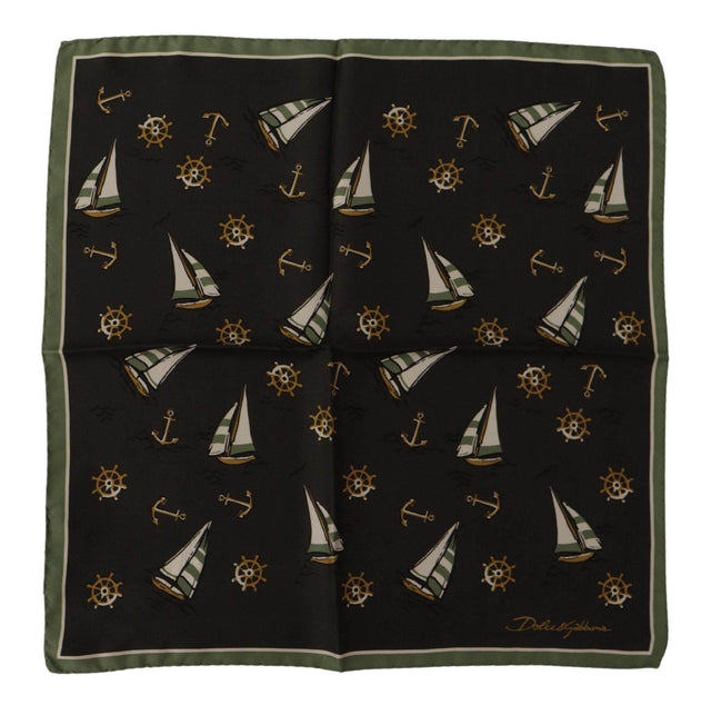 Dolce & Gabbana Elegant Multicolor Silk Men's Square Scarf - Hilstor