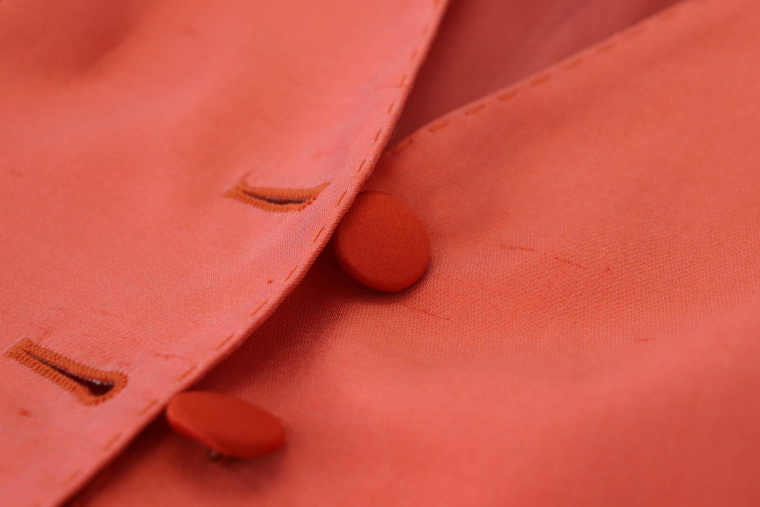 Dolce & Gabbana Elegant Orange Silk Waistcoat - Hilstor