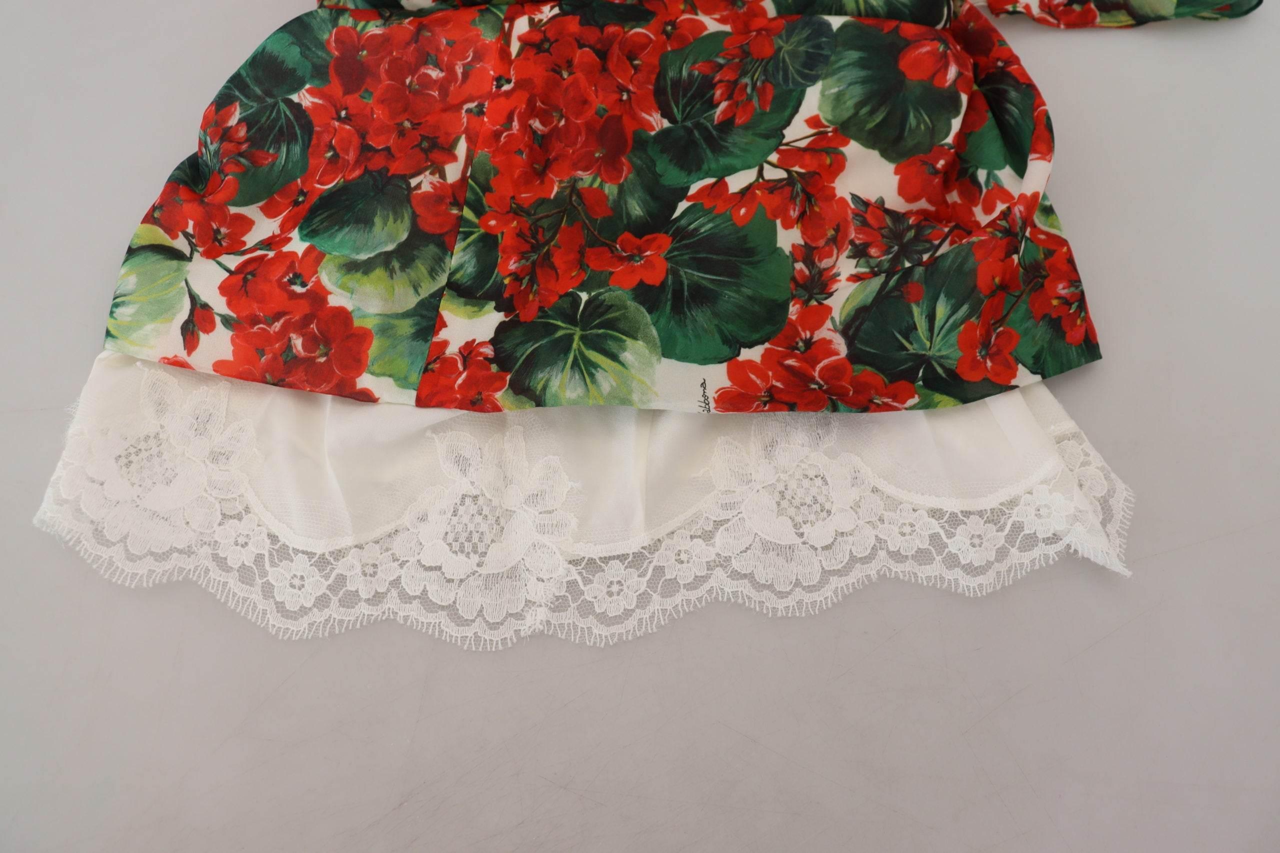 Dolce & Gabbana Enchanting Floral Print Sheath Dress - Hilstor