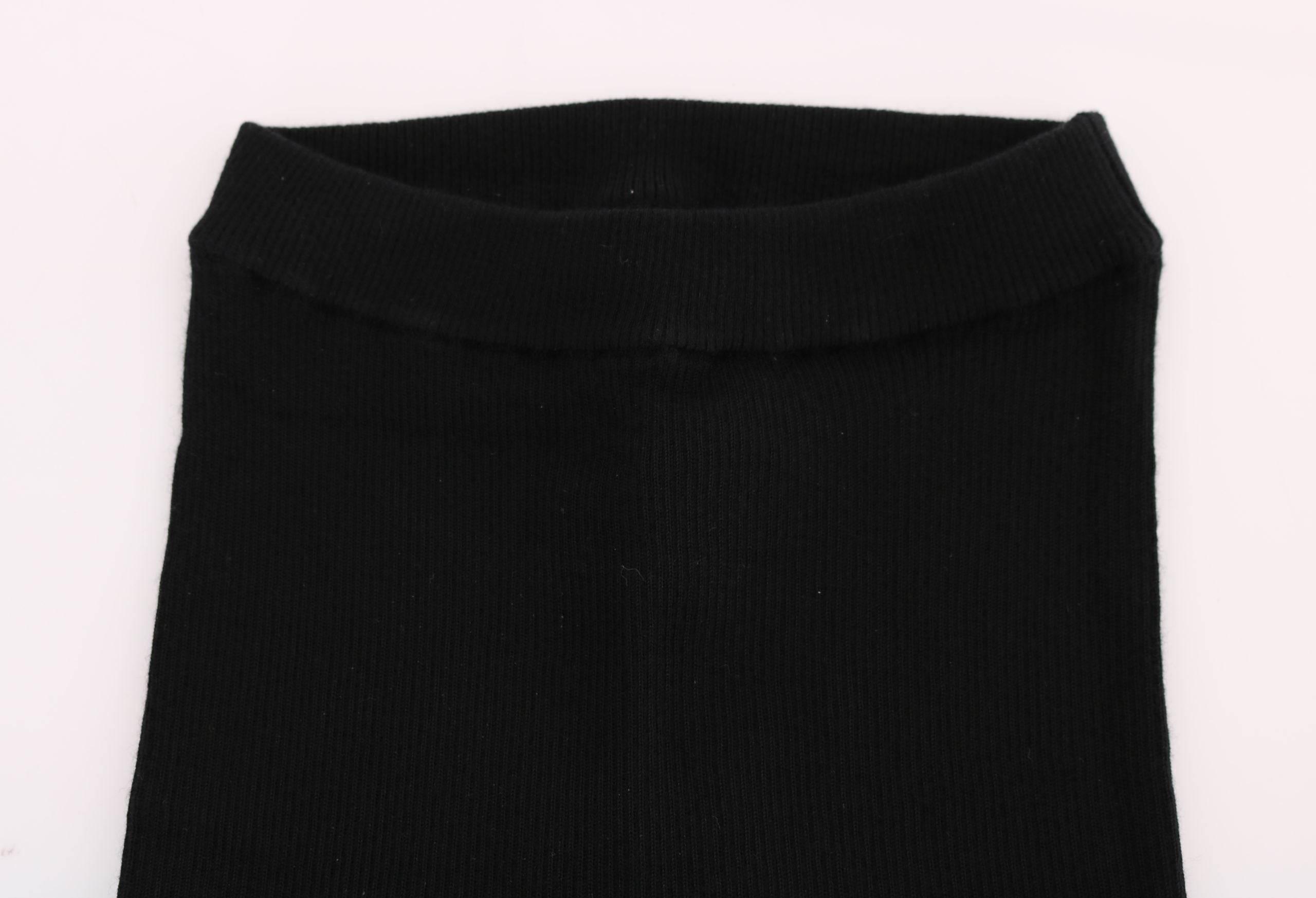 Dolce & Gabbana Black Slim Fit Women Cashmere Pants - Hilstor