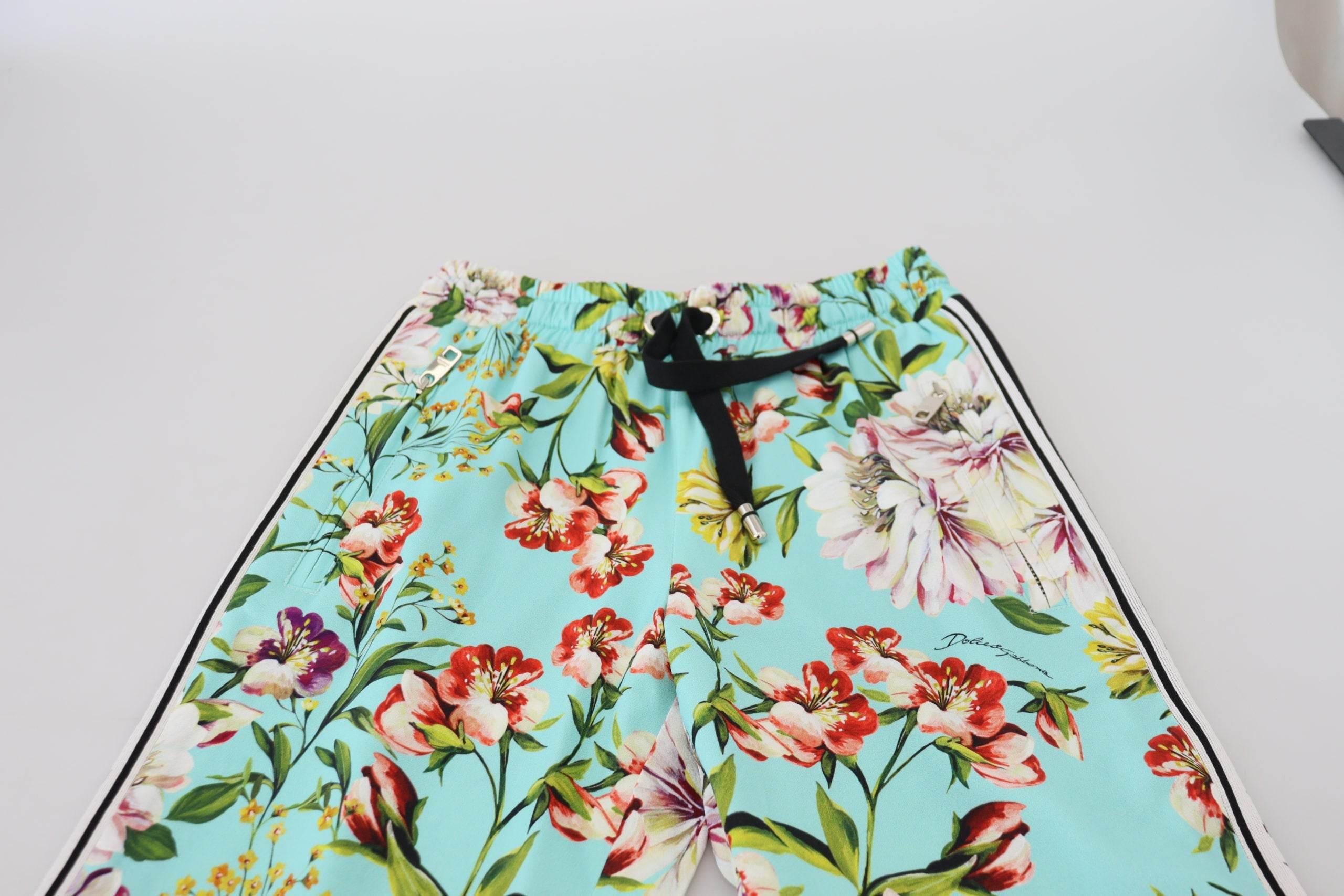 Dolce & Gabbana Elegant Multicolor Viscose Pants - Hilstor