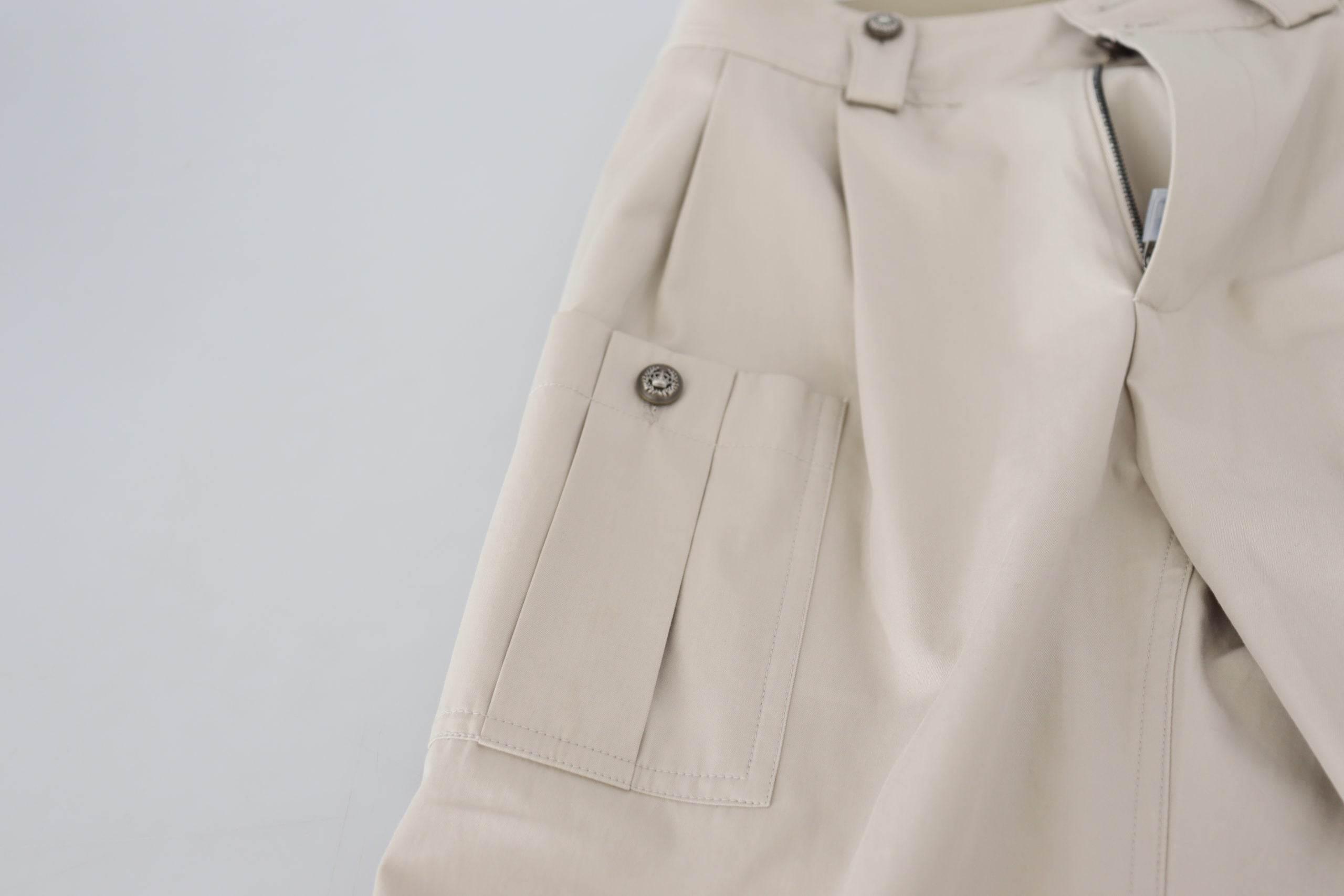 Dolce & Gabbana Beige High Waist Women Pants - Hilstor