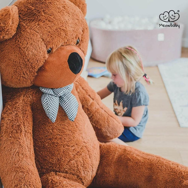 MeowBaby® Giant Teddy – 180 cm, Made in Europe, Soft & Washable Cuddly Bear with EU Safety Certificate - Hilstor