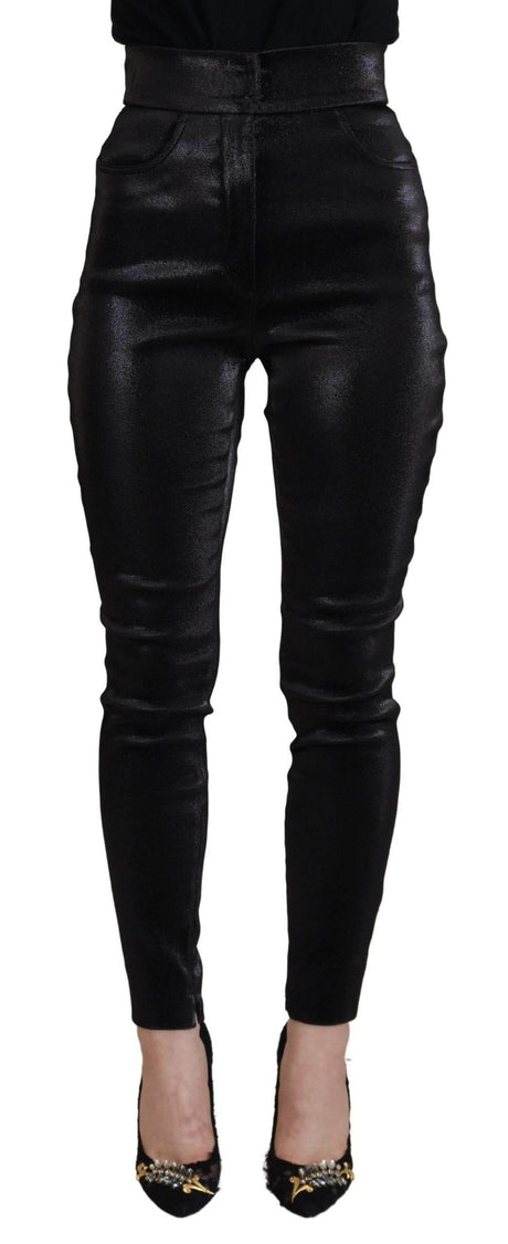 Dolce & Gabbana Black Washed Cotton Skinny Denim Jeans - Hilstor