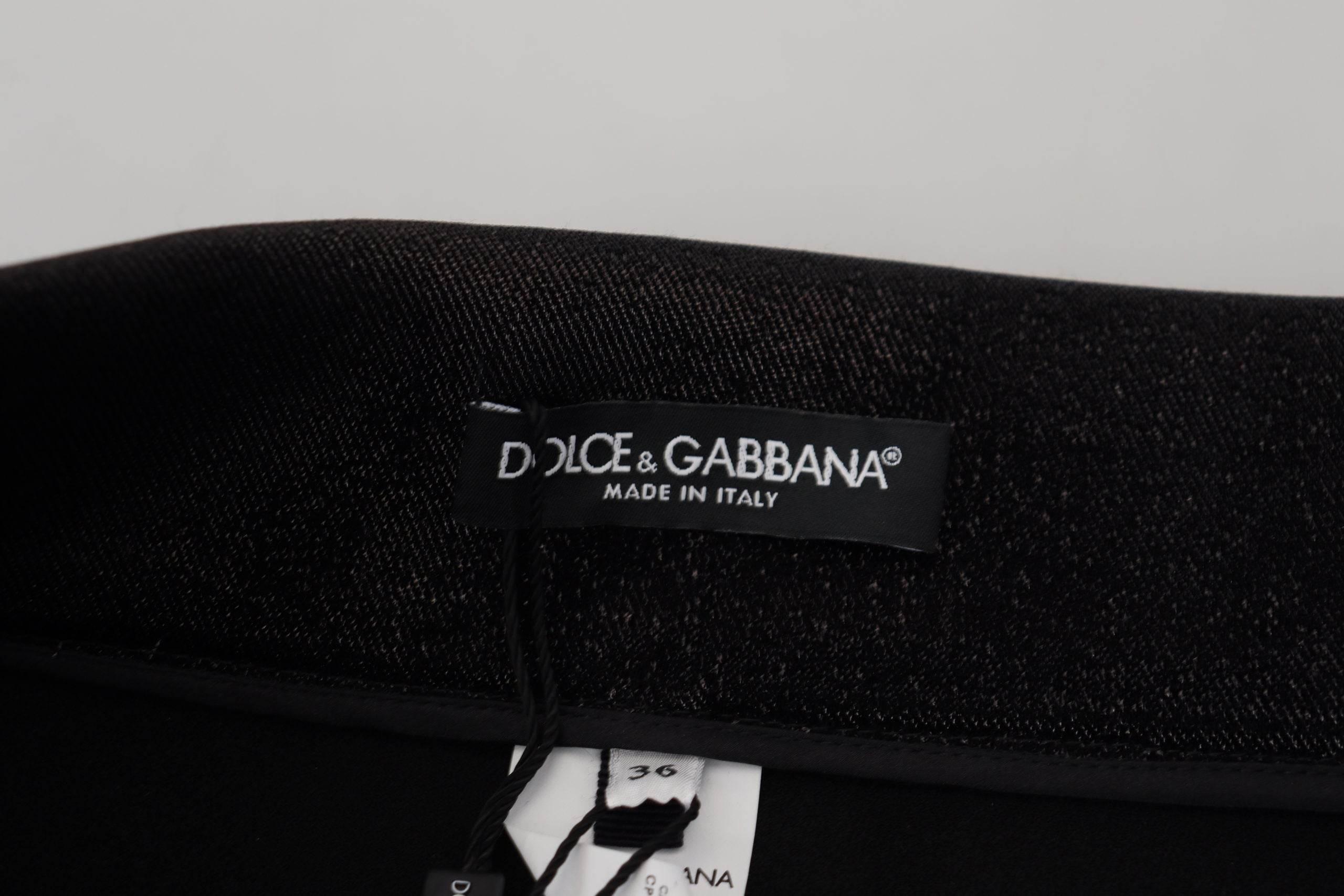 Dolce & Gabbana Black Washed Cotton Skinny Denim Jeans - Hilstor