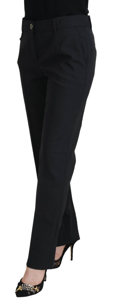 Dolce & Gabbana Grey Women Formal Tapered Pants - Hilstor