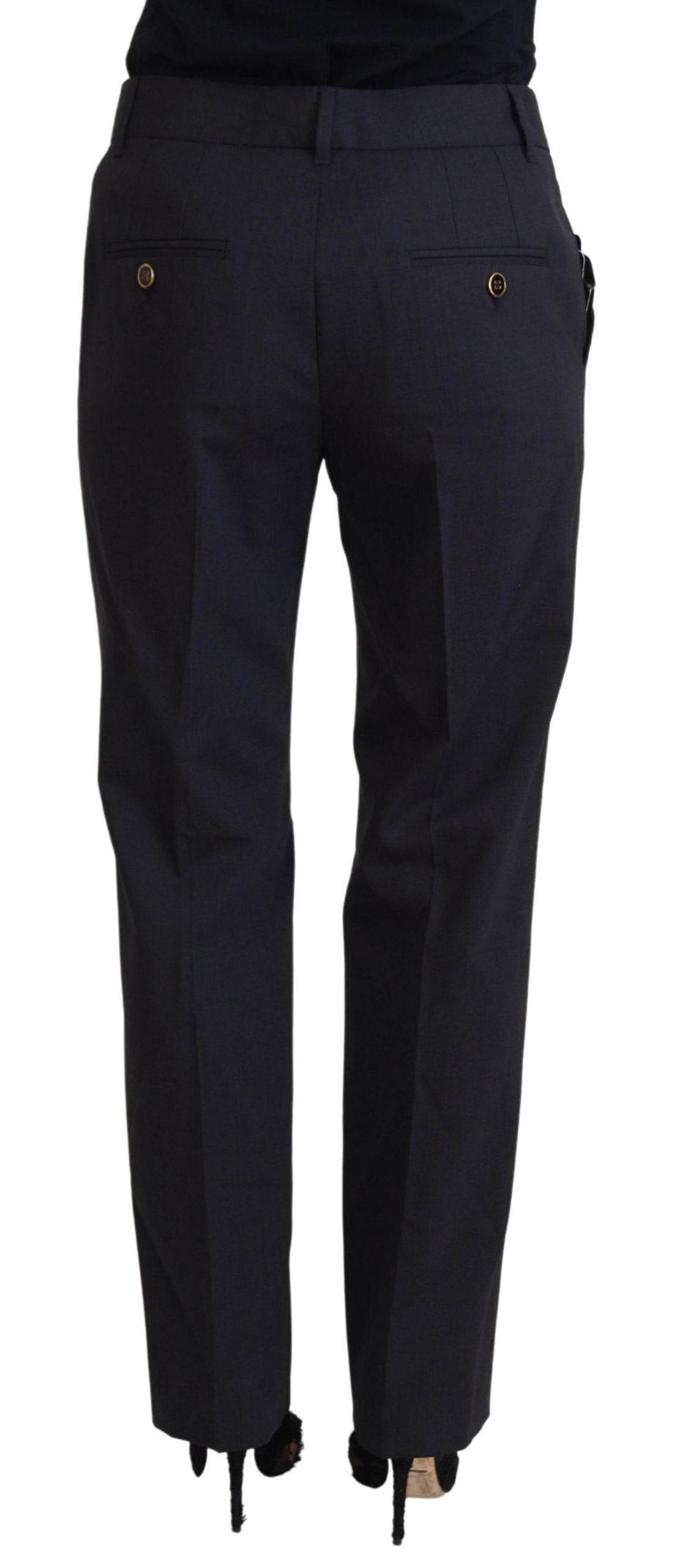 Dolce & Gabbana Grey Women Formal Tapered Pants - Hilstor