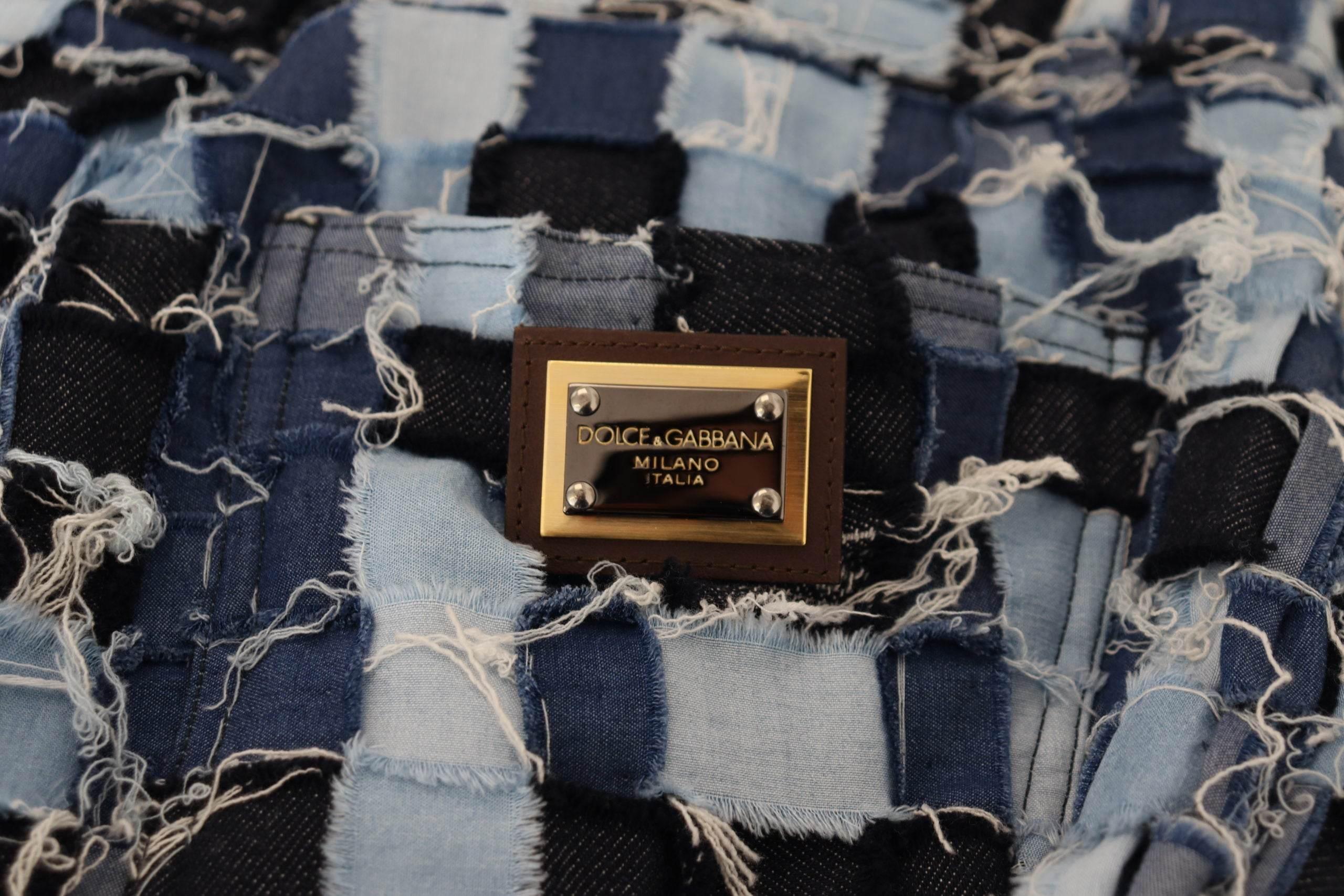 Dolce & Gabbana Multicolor Patchwork High-Waist Skinny Jeans - Hilstor