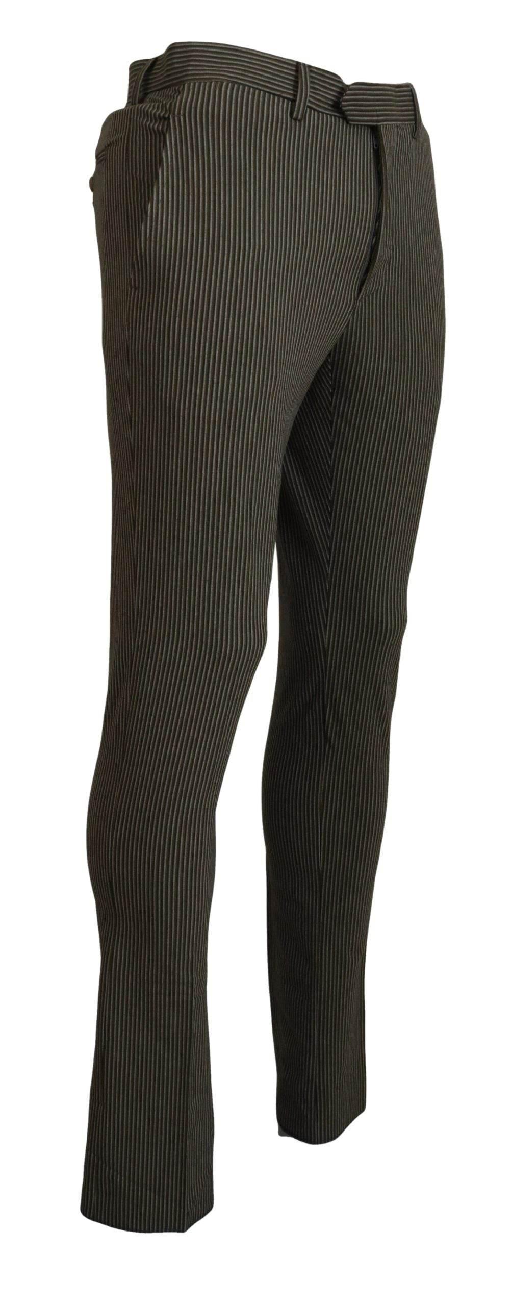 BENCIVENGA Multicolor Striped Pure Cotton Men Pants - Hilstor
