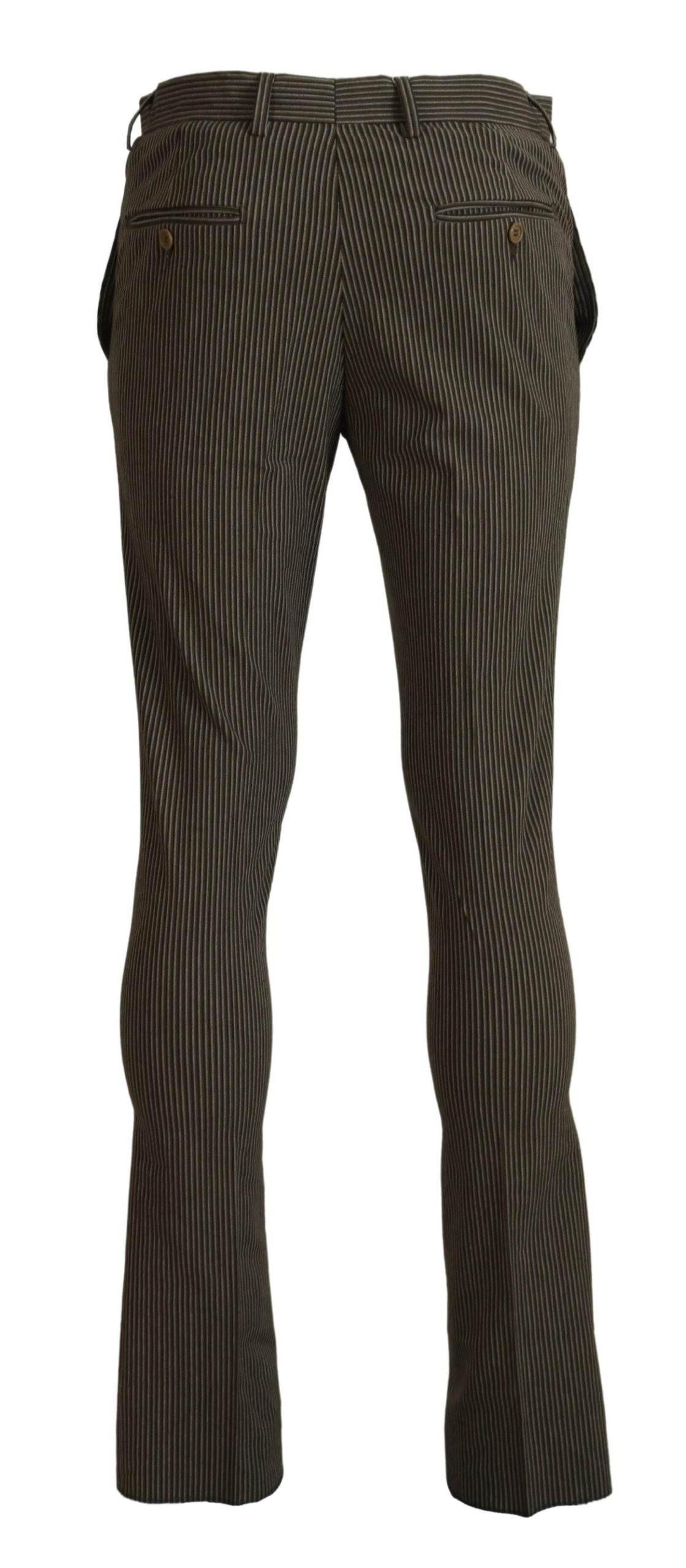 BENCIVENGA Multicolor Striped Pure Cotton Men Pants - Hilstor