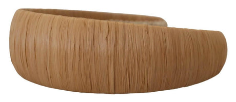 Dolce & Gabbana Exquisite Beige Viscose Diadem Headband - Hilstor