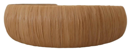 Dolce & Gabbana Exquisite Beige Viscose Diadem Headband - Hilstor