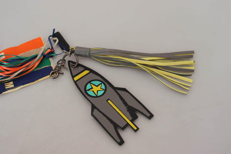 MSGM Chic Multicolor Keychain & Bag Charms - Hilstor