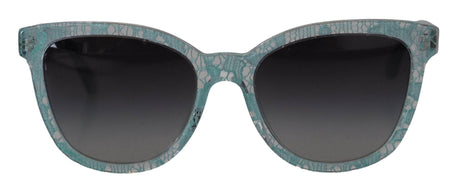 Dolce & Gabbana Blue Lace Crystal Acetate Butterfly DG4190 Sunglasses - Hilstor