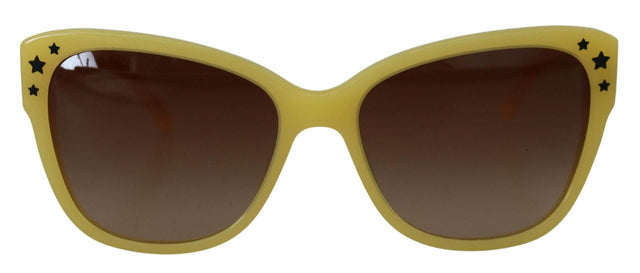Dolce & Gabbana Yellow Acetate Frame Stars Embellishment DG4124 Sunglasses - Hilstor