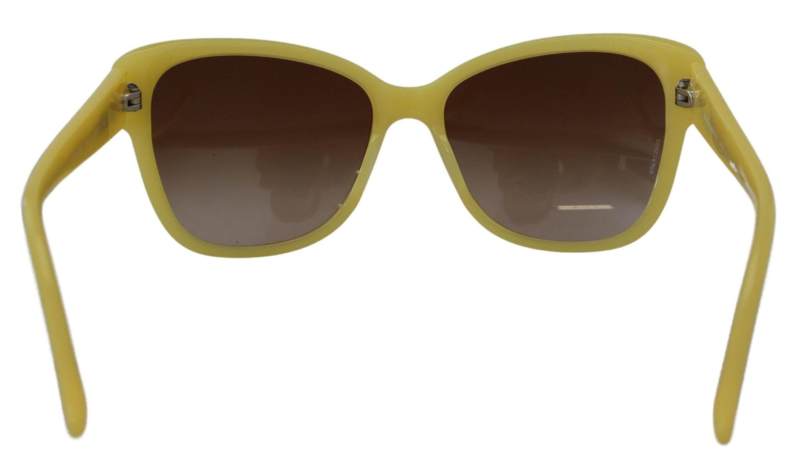 Dolce & Gabbana Yellow Acetate Frame Stars Embellishment DG4124 Sunglasses - Hilstor