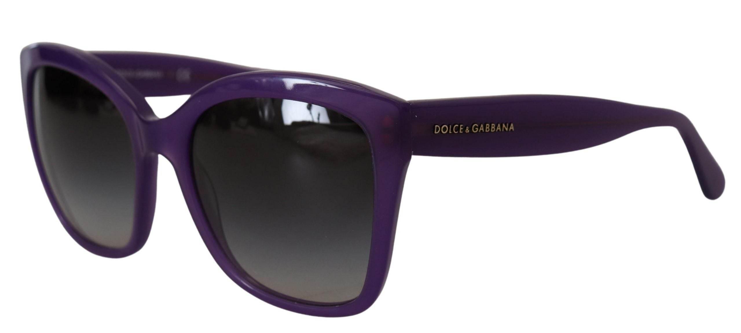 Dolce & Gabbana Elegant Purple Gradient Lens Sunglasses - Hilstor