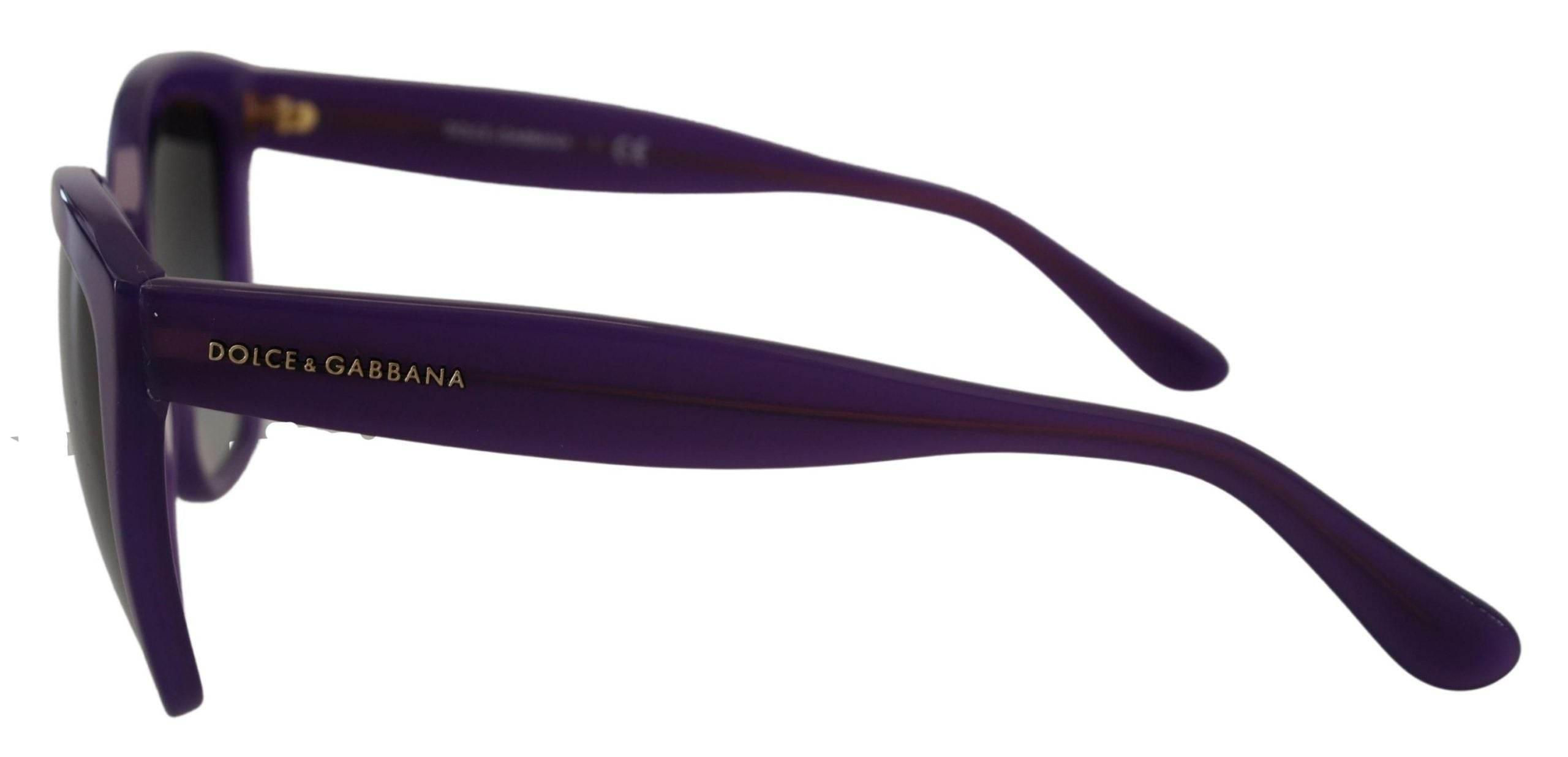 Dolce & Gabbana Elegant Purple Gradient Lens Sunglasses - Hilstor
