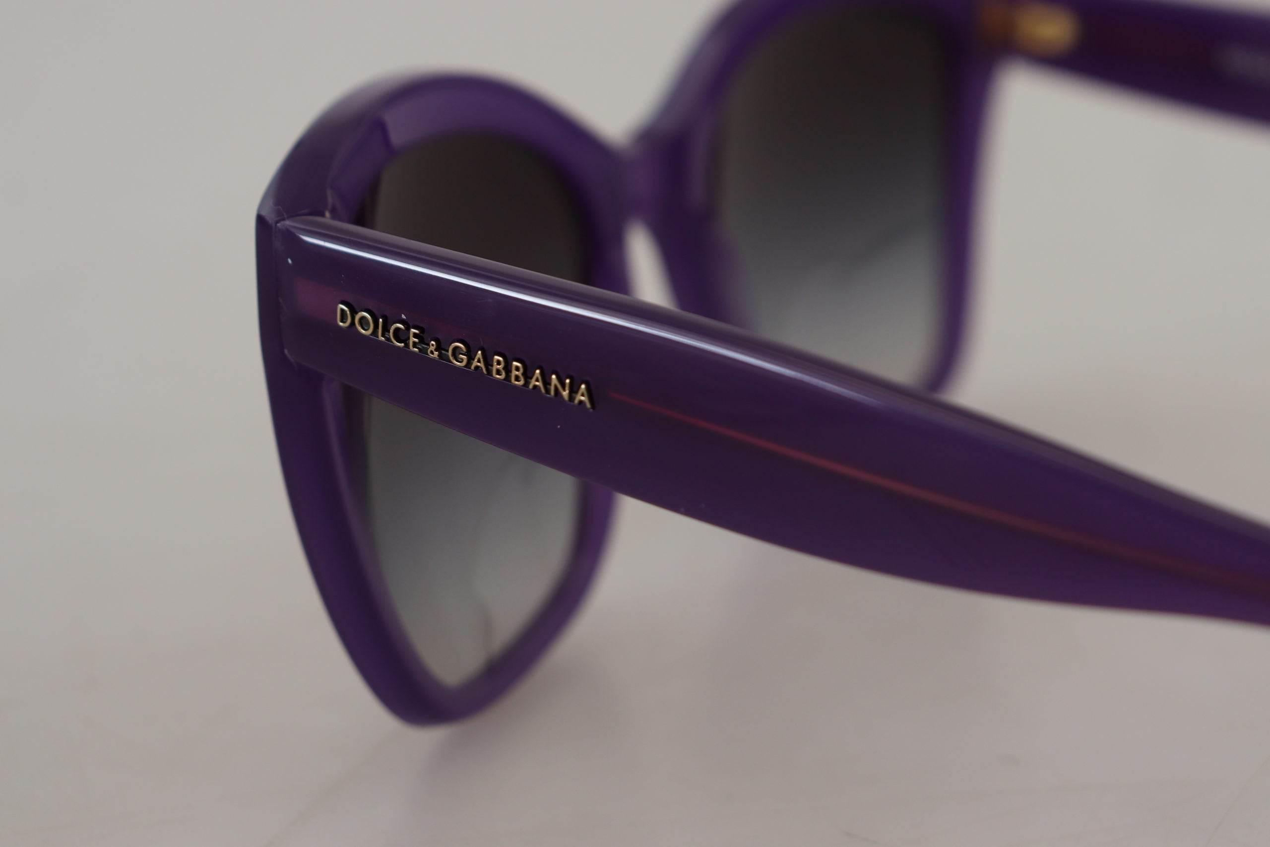 Dolce & Gabbana Elegant Purple Gradient Lens Sunglasses - Hilstor