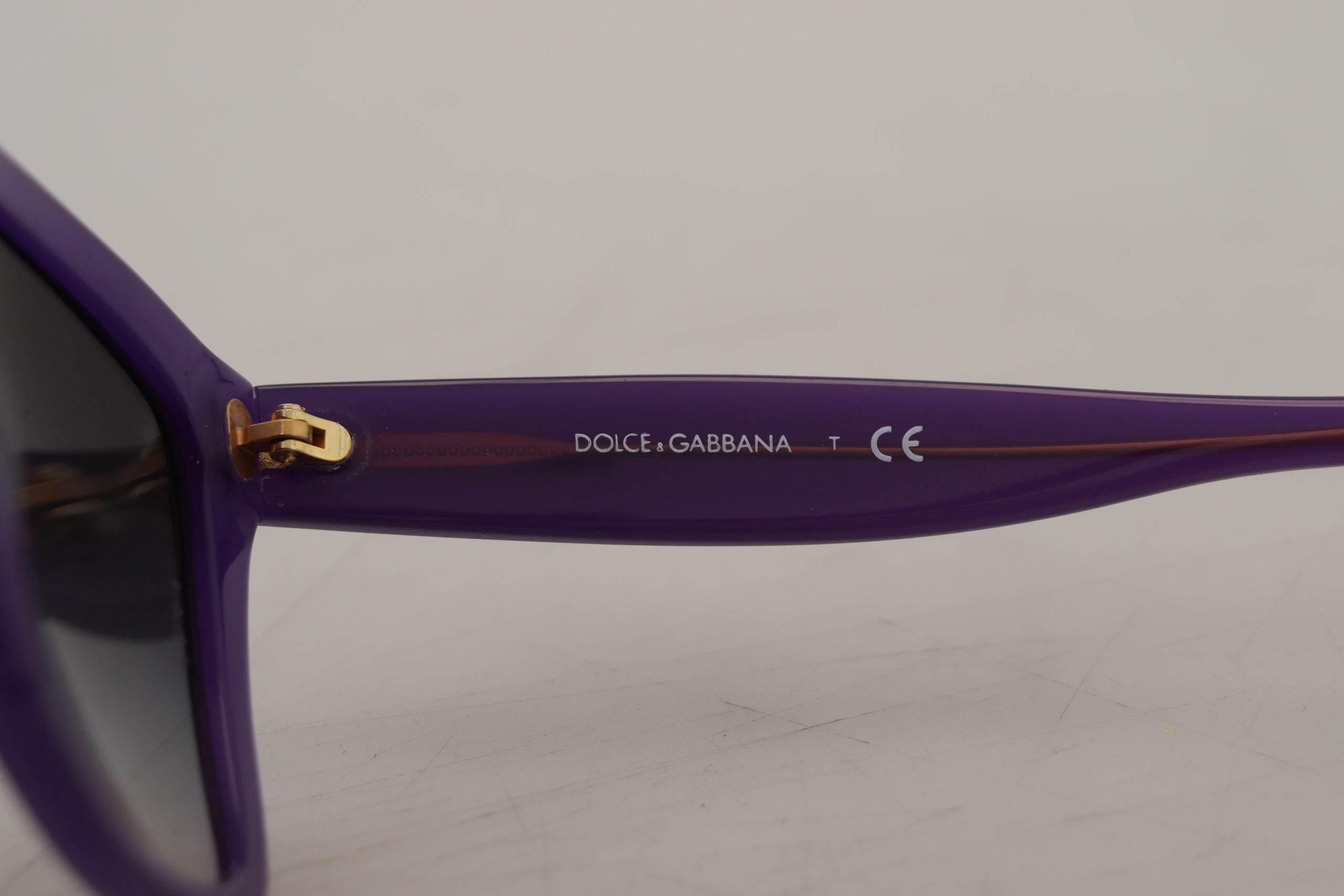 Dolce & Gabbana Elegant Purple Gradient Lens Sunglasses - Hilstor