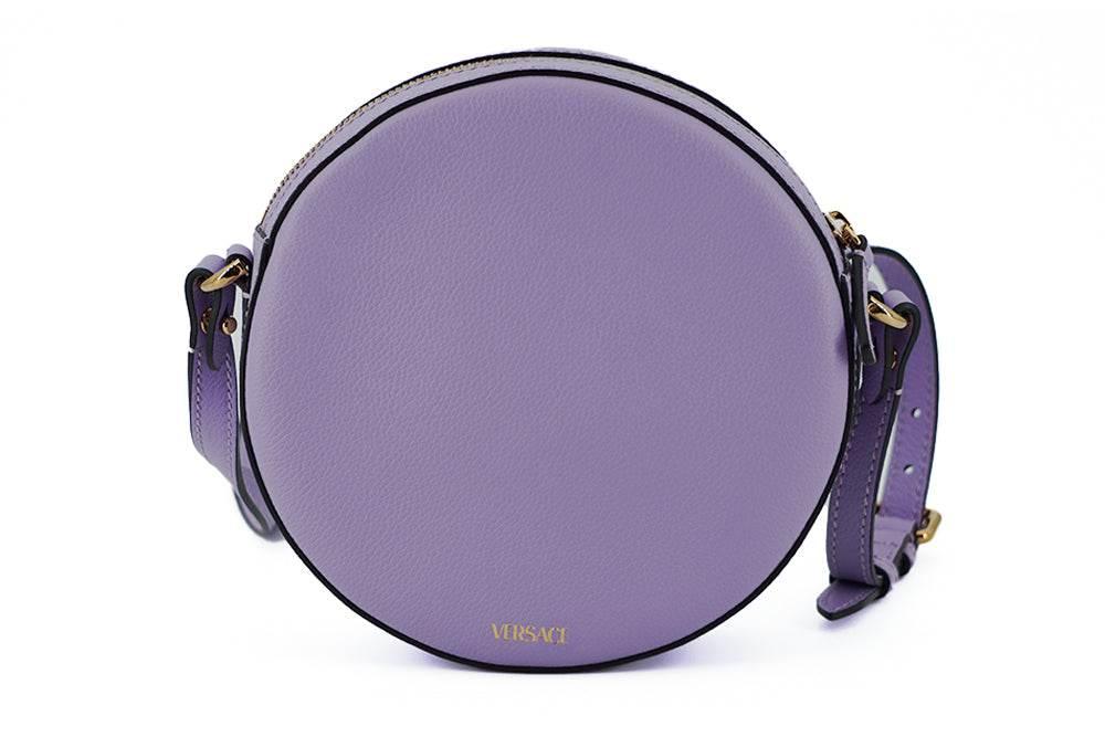 Versace Elegant Purple Round Shoulder Bag - Hilstor