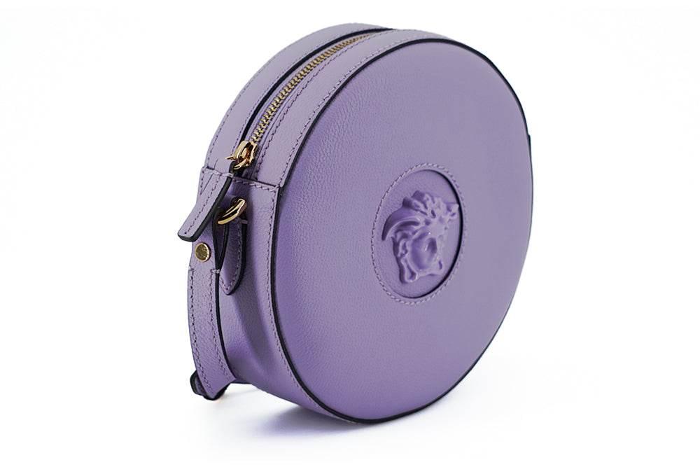 Versace Elegant Purple Round Shoulder Bag - Hilstor