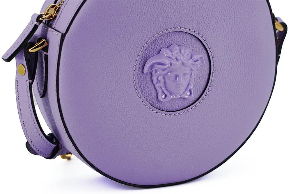 Versace Elegant Purple Round Shoulder Bag - Hilstor