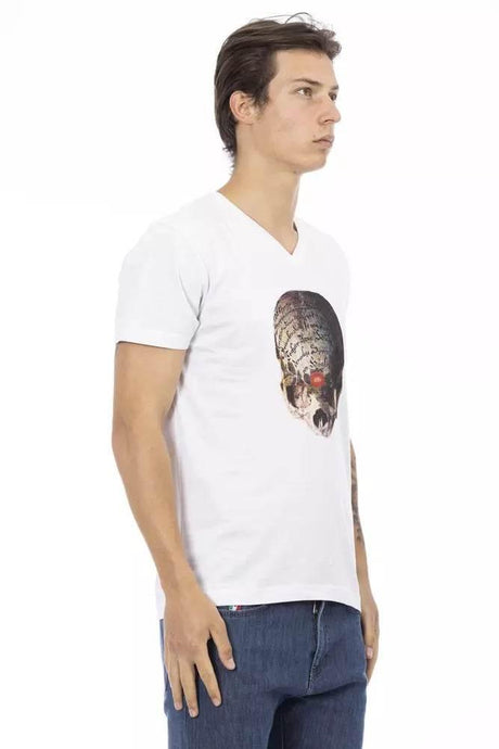 Trussardi Action White Cotton Men's T-Shirt - Hilstor