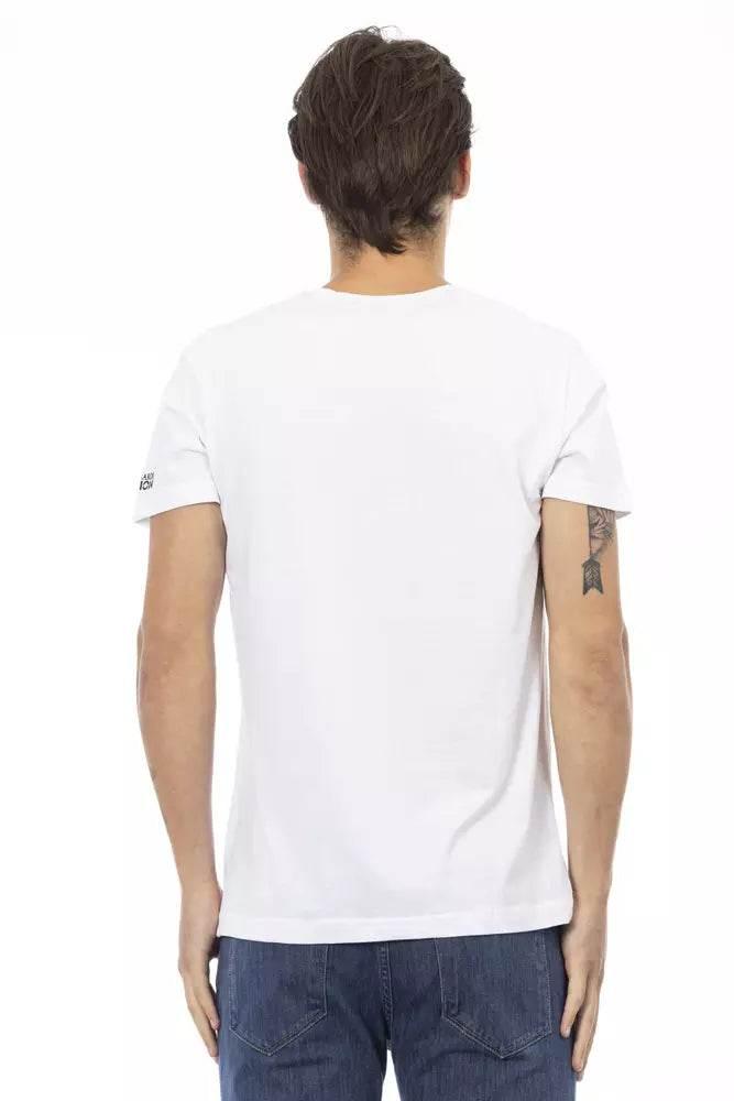 Trussardi Action White Cotton Men's T-Shirt - Hilstor