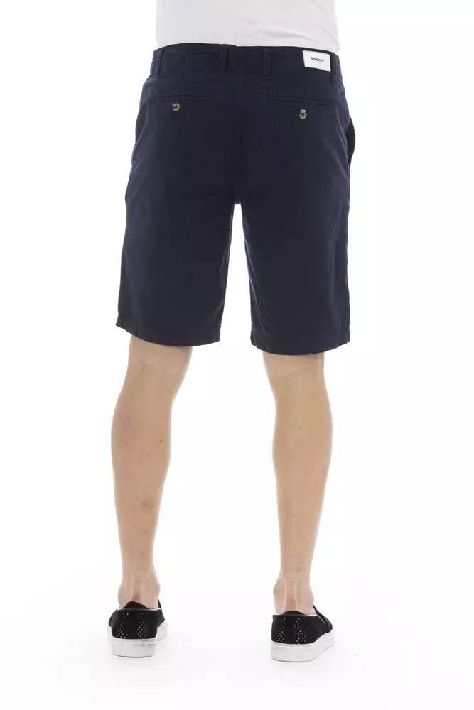 Baldinini Trend Blue Cotton Men's Bermuda Short - Hilstor