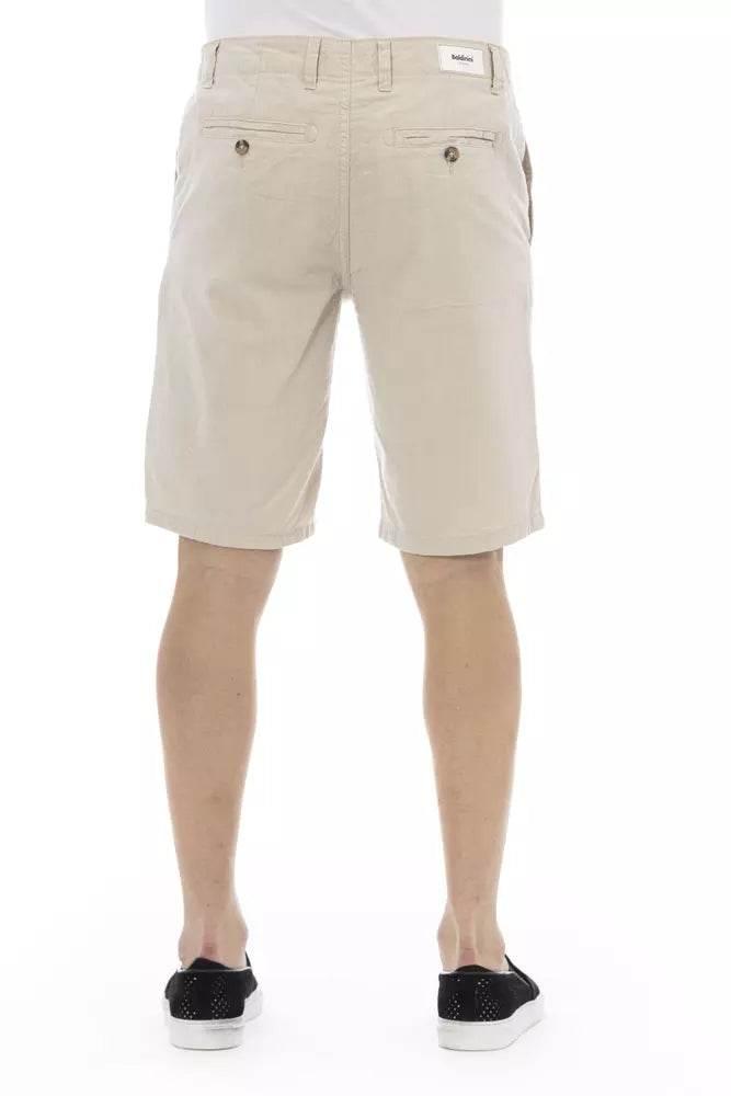 Baldinini Trend Beige Cotton Men Bermuda Short - Hilstor