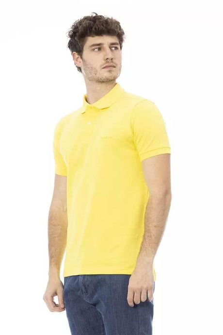 Baldinini Trend Yellow Cotton Men Polo Shirt - Hilstor