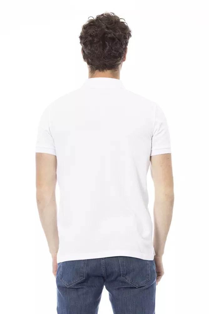 Baldinini Trend White Cotton Men Polo Shirt - Hilstor