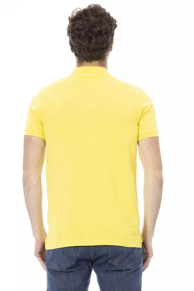 Baldinini Trend Yellow Cotton Men Polo Shirt - Hilstor